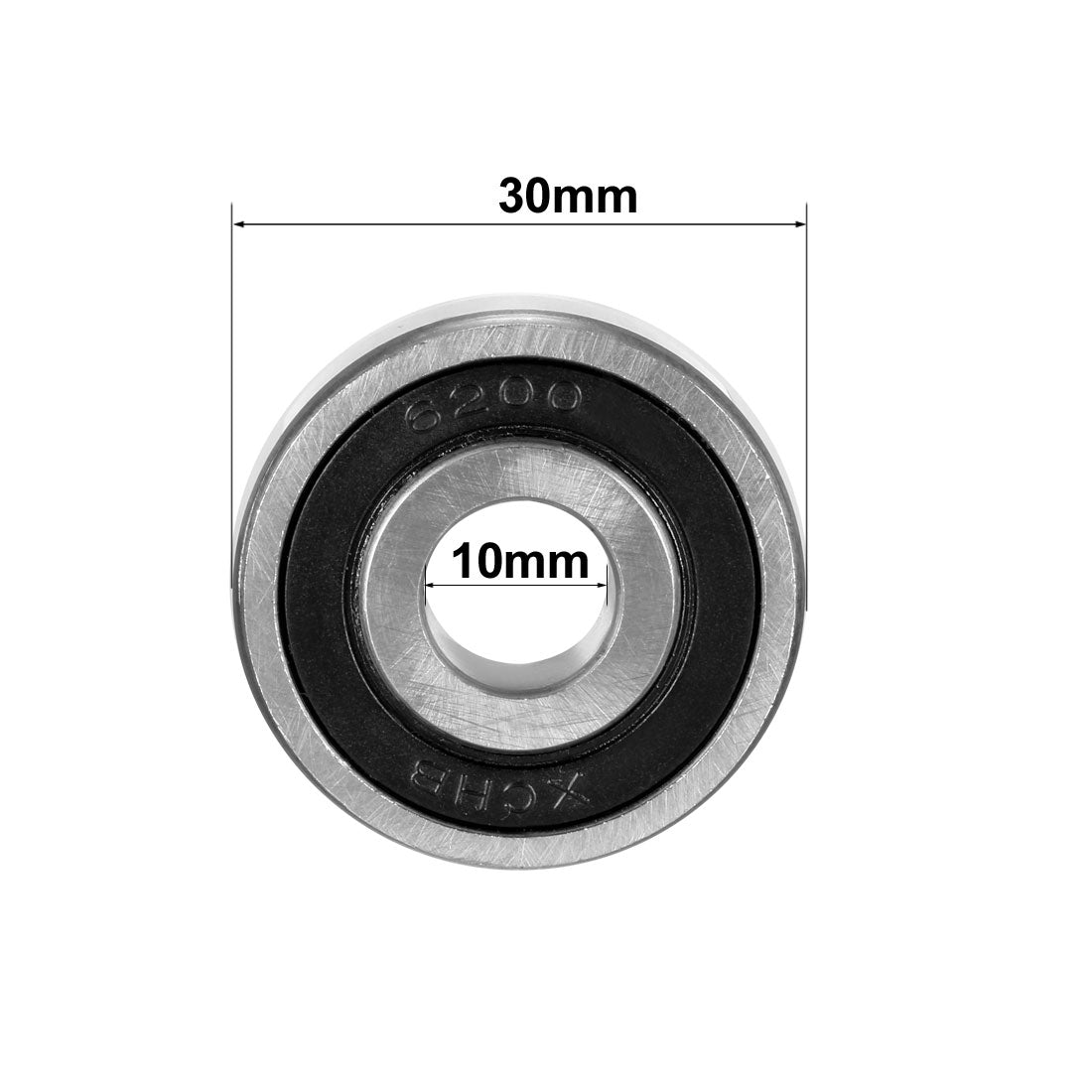 uxcell Uxcell Deep Groove Ball Bearings Metric Single Sealed Chrome Steel ABEC1 Z2