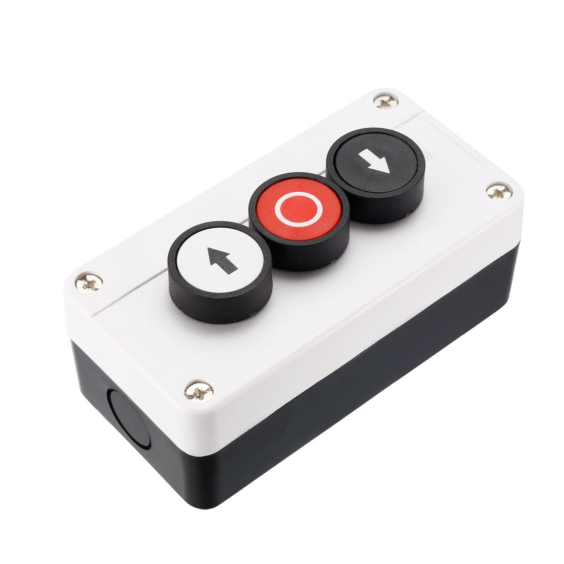 uxcell Uxcell Push Button Switch Station Momentary NO Black,NC Red,NO White 400V 10A/6A