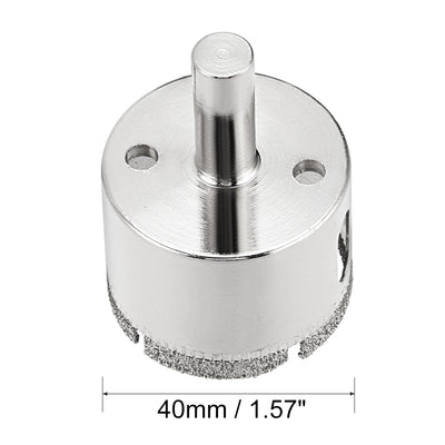 Harfington Uxcell 30mm Diamond Drill Bit Hole Saw for Tile Glass Marble Granite Fiberglass Ceramic Tool Silver Tone