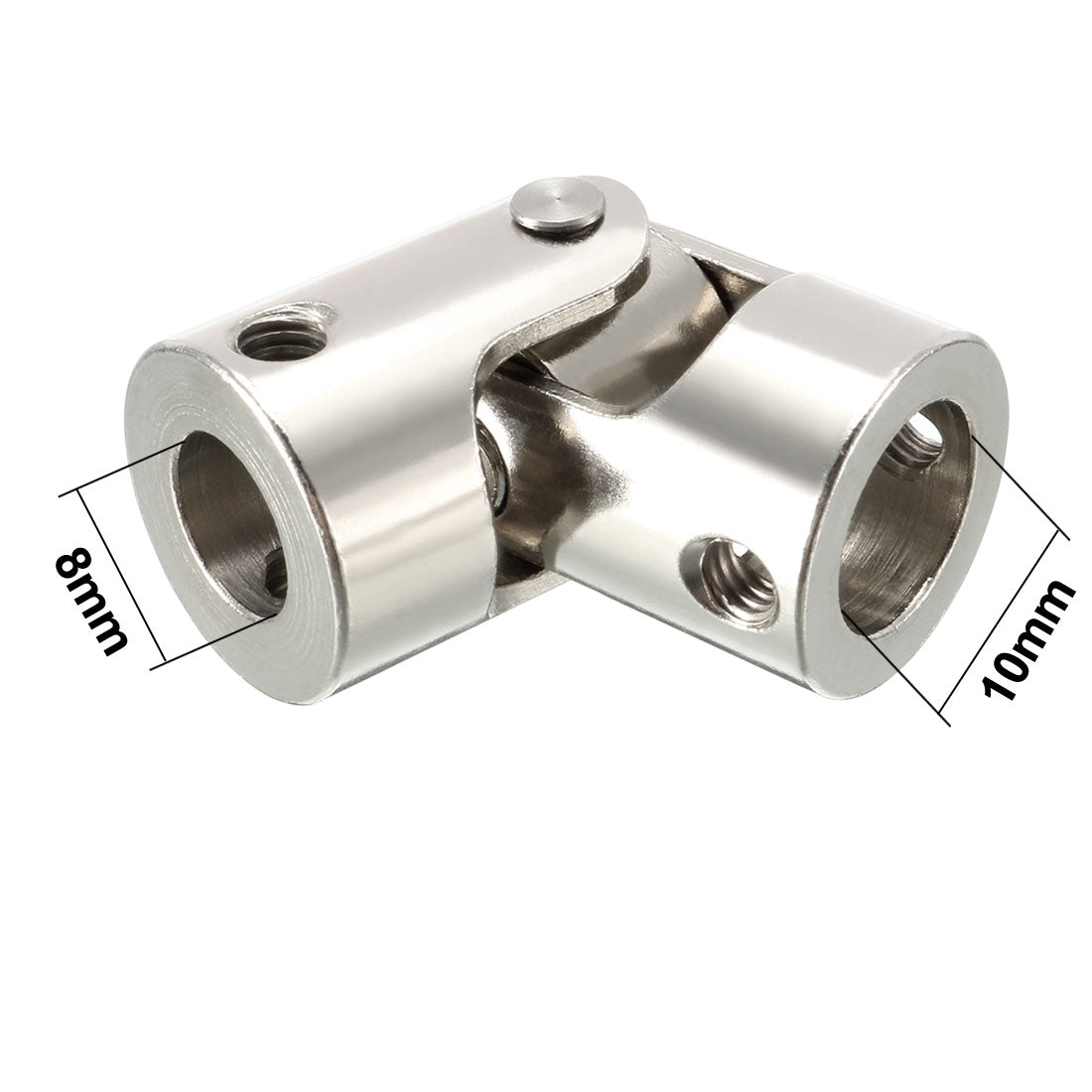 uxcell Uxcell 8mm to 10mm Inner Dia Rotatable Universal Steering Shaft U Joint Coupler L35XD16