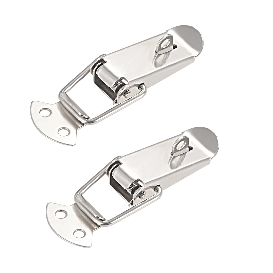 uxcell Uxcell Iron Spring Loaded Toggle Case Box Chest Trunk Latch Catches Hasps Clamp 2 pcs, 90mm Entire Length