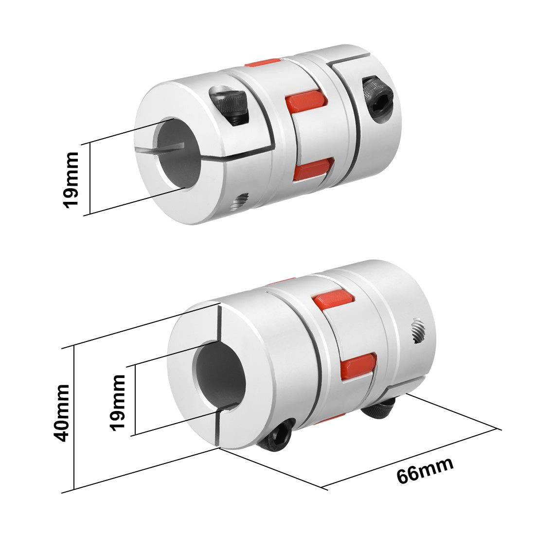 uxcell Uxcell Shaft Coupling  Flexible Coupler Joints for Servo Stepped Motor