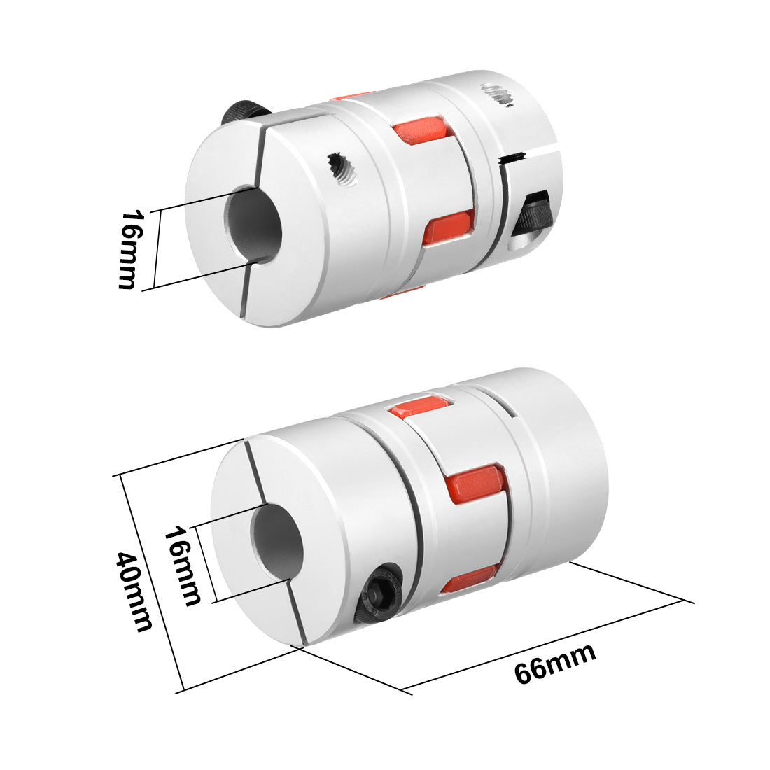 uxcell Uxcell Shaft Coupling  Flexible Coupler Joints for Servo Stepped Motor