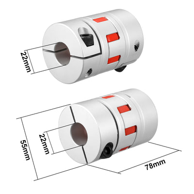 Harfington Uxcell Shaft Coupling  Flexible Coupler Joints for Servo Stepped Motor