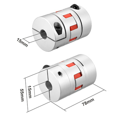 Harfington Uxcell Shaft Coupling  Flexible Coupler Joints for Servo Stepped Motor