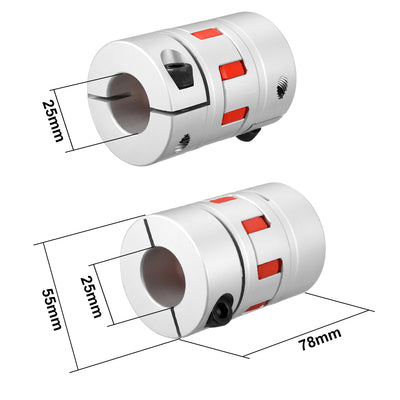 Harfington Uxcell Shaft Coupling  Flexible Coupler Joints for Servo Stepped Motor