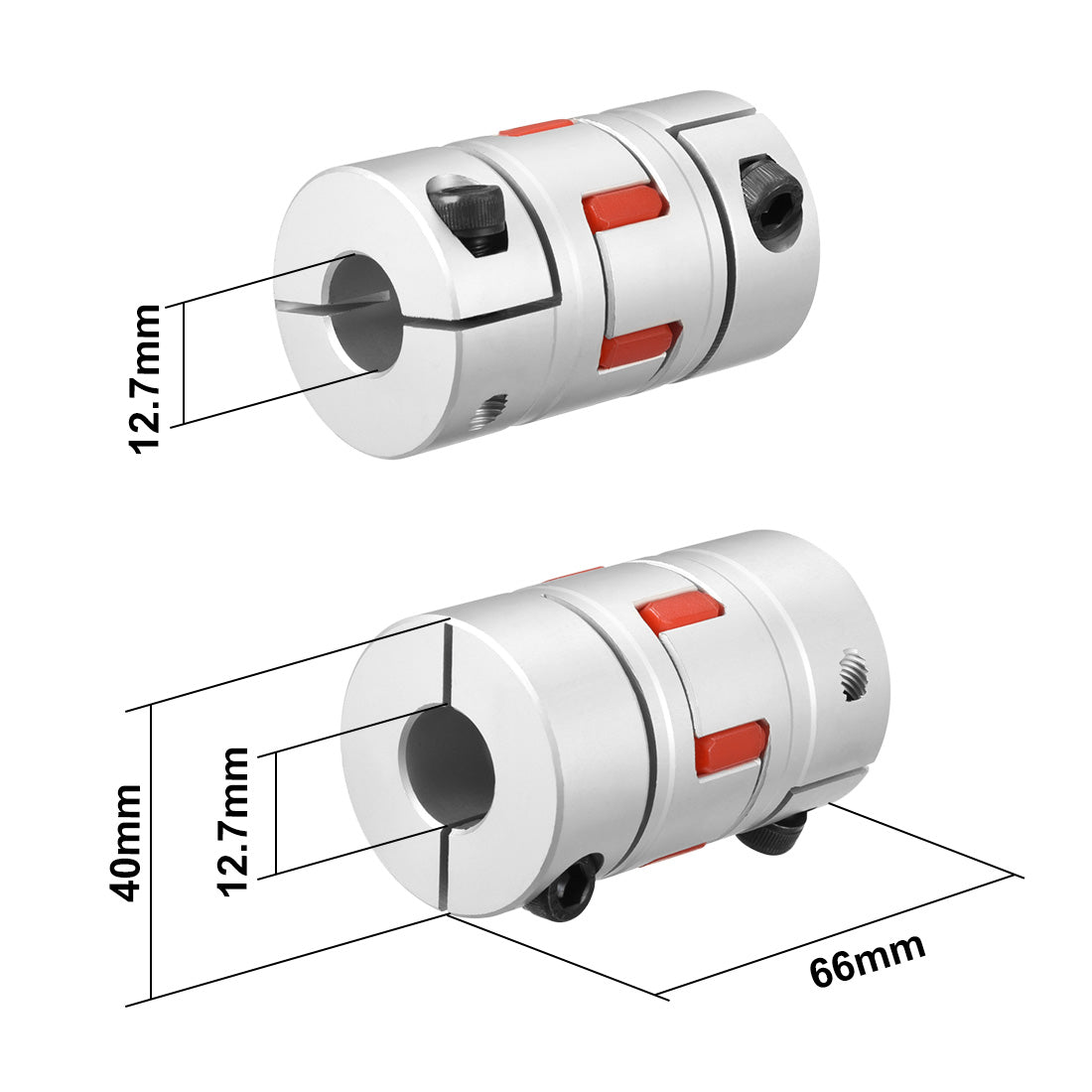 uxcell Uxcell Shaft Coupling  Flexible Coupler Joints for Servo Stepped Motor