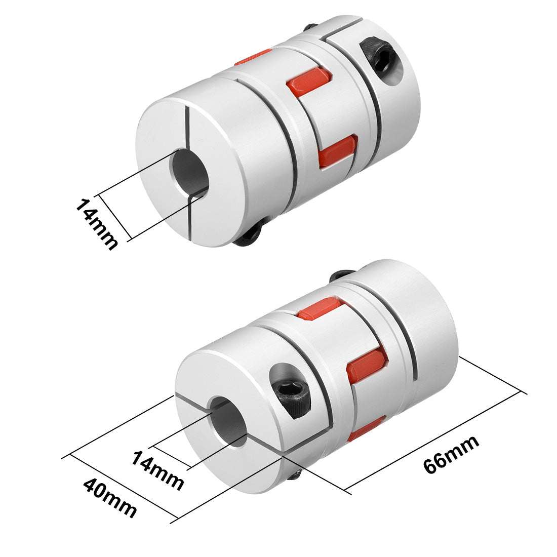 uxcell Uxcell Shaft Coupling  Flexible Coupler Joints for Servo Stepped Motor