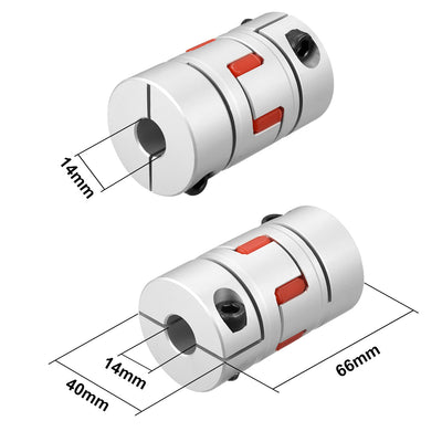 Harfington Uxcell Shaft Coupling  Flexible Coupler Joints for Servo Stepped Motor