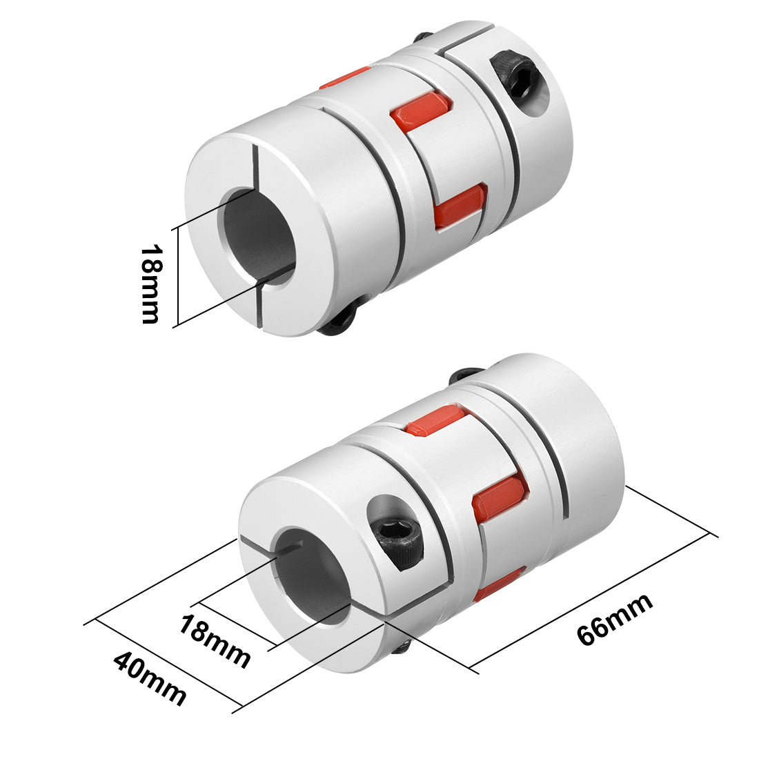 uxcell Uxcell Shaft Coupling  Flexible Coupler Joints for Servo Stepped Motor