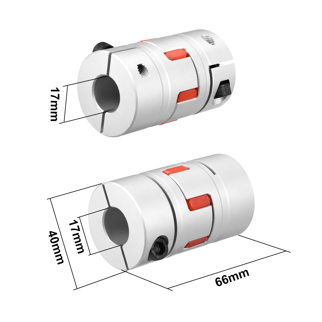 uxcell Uxcell Shaft Coupling  Flexible Coupler Joints for Servo Stepped Motor