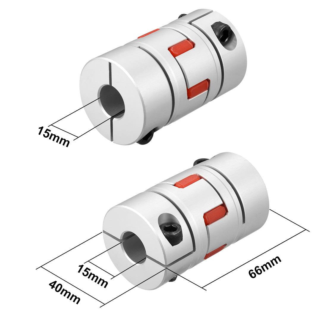 uxcell Uxcell Shaft Coupling  Flexible Coupler Joints for Servo Stepped Motor