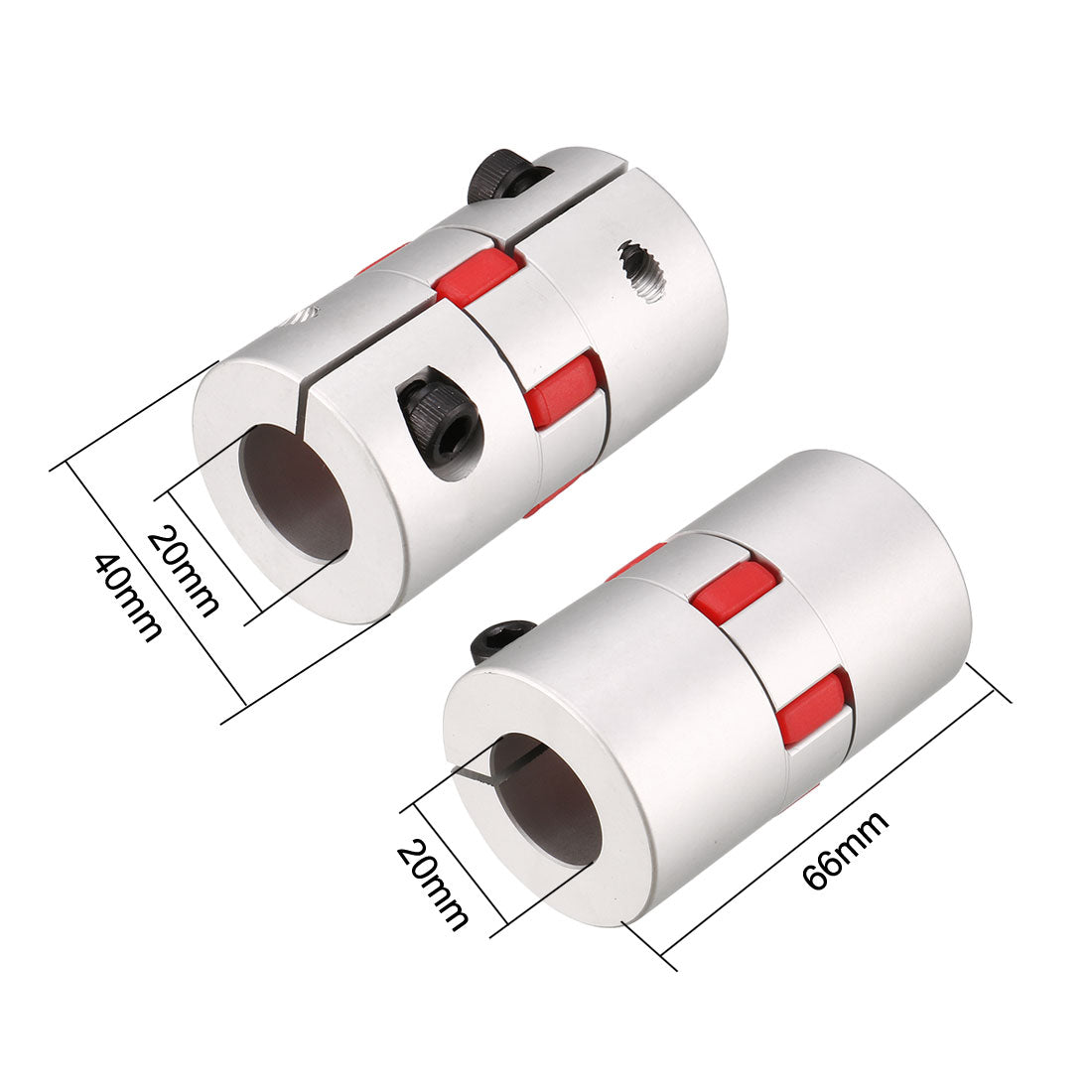 uxcell Uxcell Shaft Coupling  Flexible Coupler Joints for Servo Stepped Motor