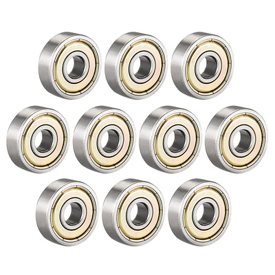 uxcell Uxcell Deep Groove Ball Bearing 626ZZ Double Shield, 6mm x 19mm x 6mm Carbon Steel Bearings, 10pcs