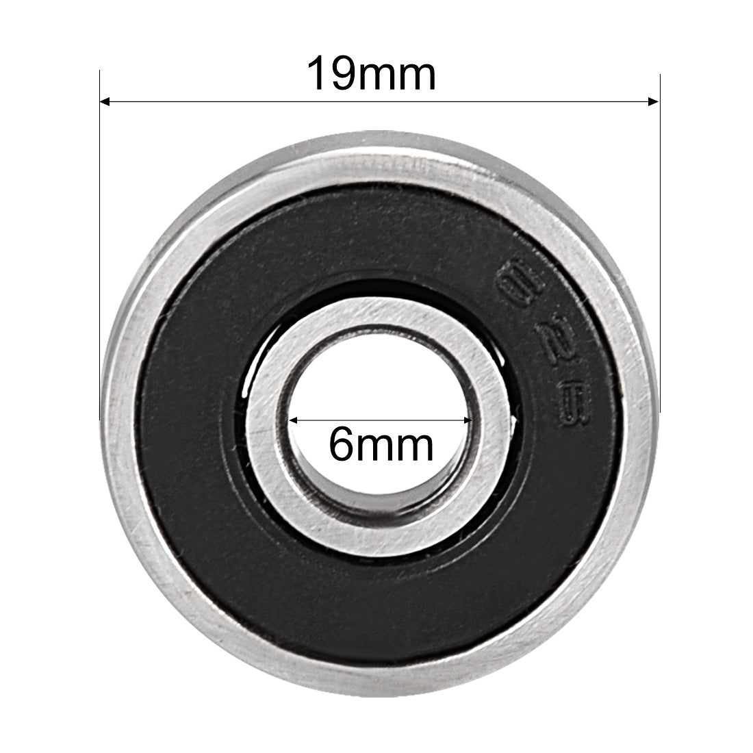 uxcell Uxcell Deep Groove Ball Bearings Double Sealed Carbon Steel