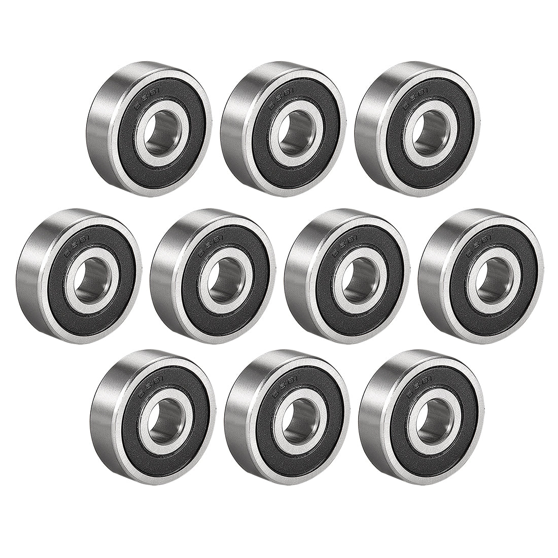 uxcell Uxcell Deep Groove Ball Bearings Metric Single Sealed Chrome Steel P0 Z2 Level