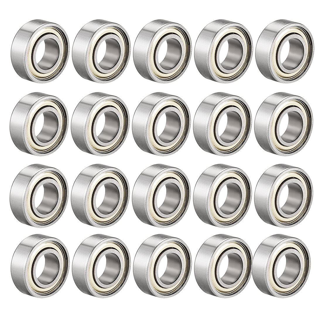 uxcell Uxcell Deep Groove Ball Bearings Metric Double Shield Carbon Steel