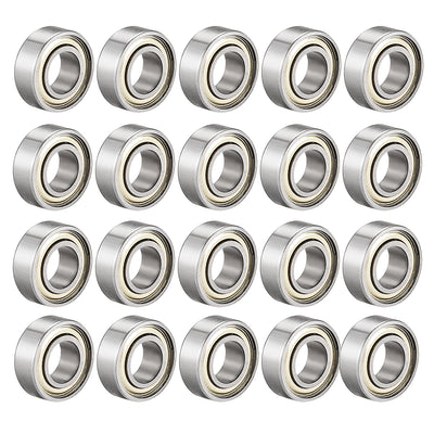 Harfington Uxcell Deep Groove Ball Bearings Metric Double Shield Carbon Steel