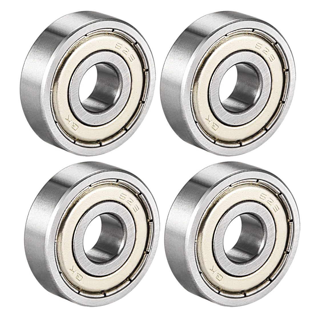 uxcell Uxcell Deep Groove Ball Bearing Metric Double Shielded Chrome Steel ABEC1 Z1