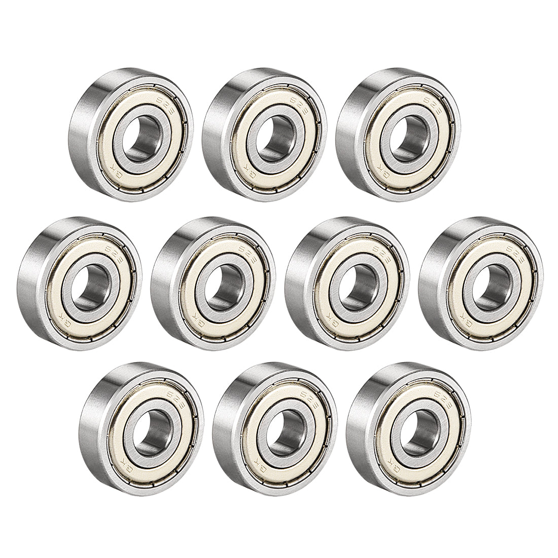 uxcell Uxcell Deep Groove Ball Bearings Metric Double Shielded Chrome Steel ABEC1 Z1 Level