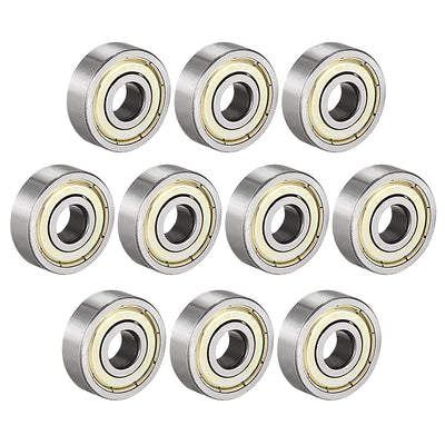 Harfington Uxcell Deep Groove Ball Bearings Metric Double Shielded Carbon Steel Bearings