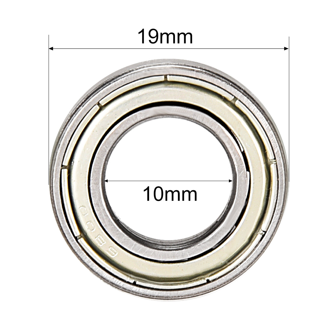 uxcell Uxcell Deep Groove Ball Bearings Metric Double Shield Carbon Steel Z1