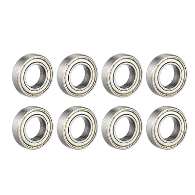 Harfington Uxcell Deep Groove Ball Bearings Metric Double Shielded Carbon Steel Bearing