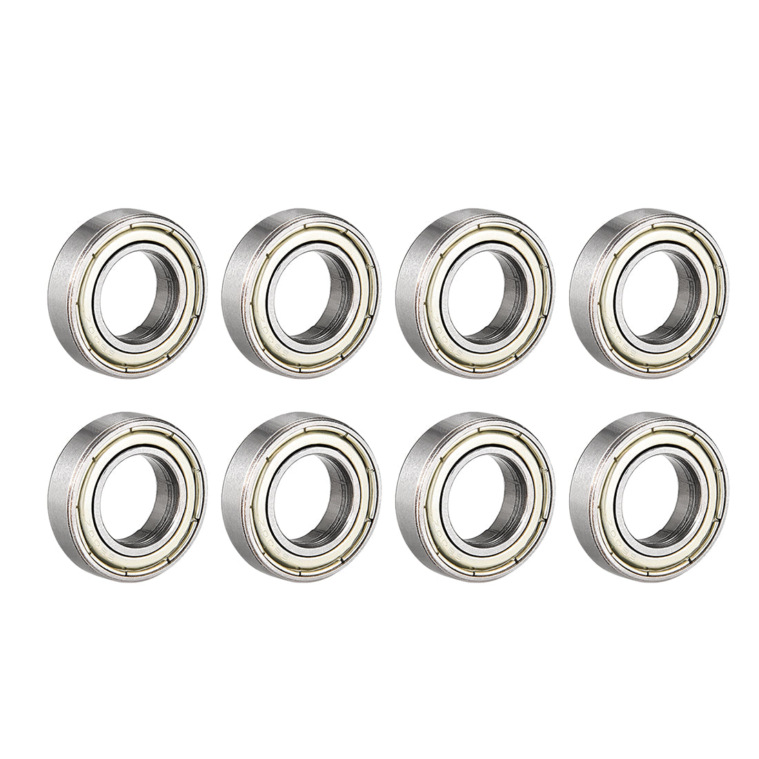 uxcell Uxcell Deep Groove Ball Bearings Metric Double Shielded Carbon Steel Bearing