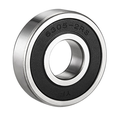 Harfington Uxcell Deep Groove Ball Bearings Metric Double Sealed Chrome Steel ABEC1 Z2 Level