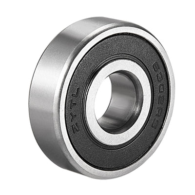 Harfington Uxcell Deep Groove Ball Bearings Metric Single Sealed Chrome Steel ABEC1 Z2