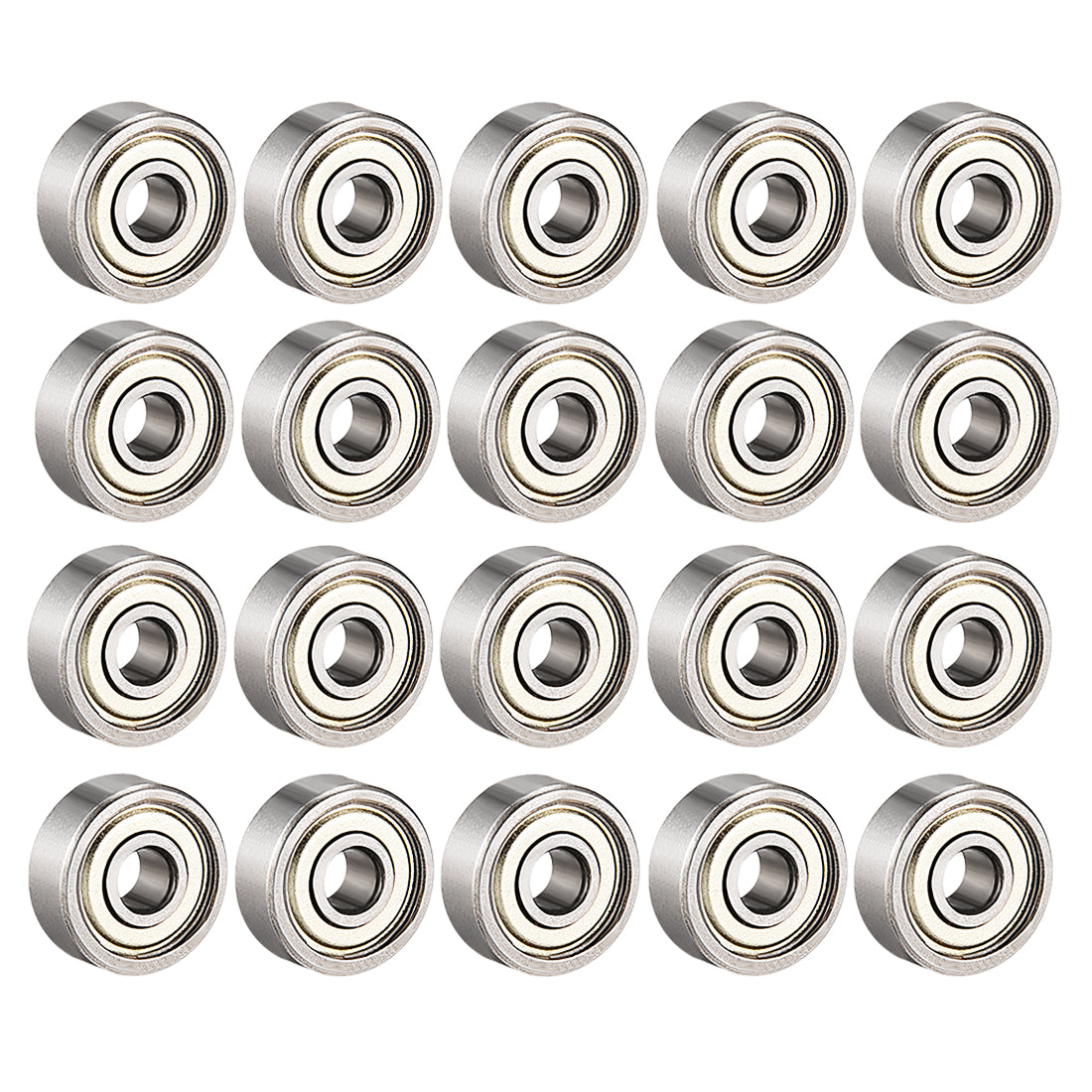 uxcell Uxcell Deep Groove Ball Bearings Metric Double Shield Carbon Steel