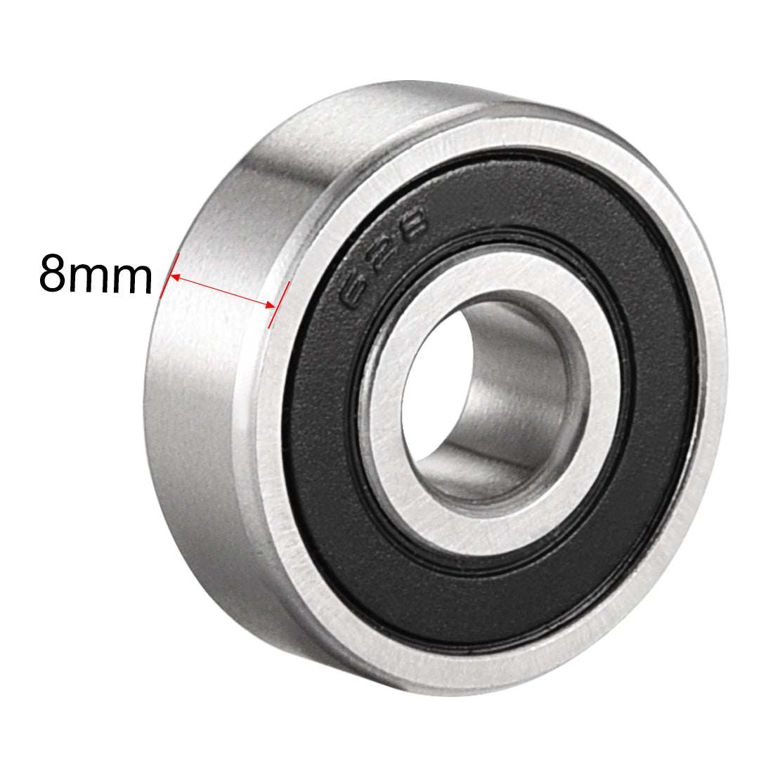 uxcell Uxcell Deep Groove Ball Bearings Metric Double Sealed Chrome Steel Z1