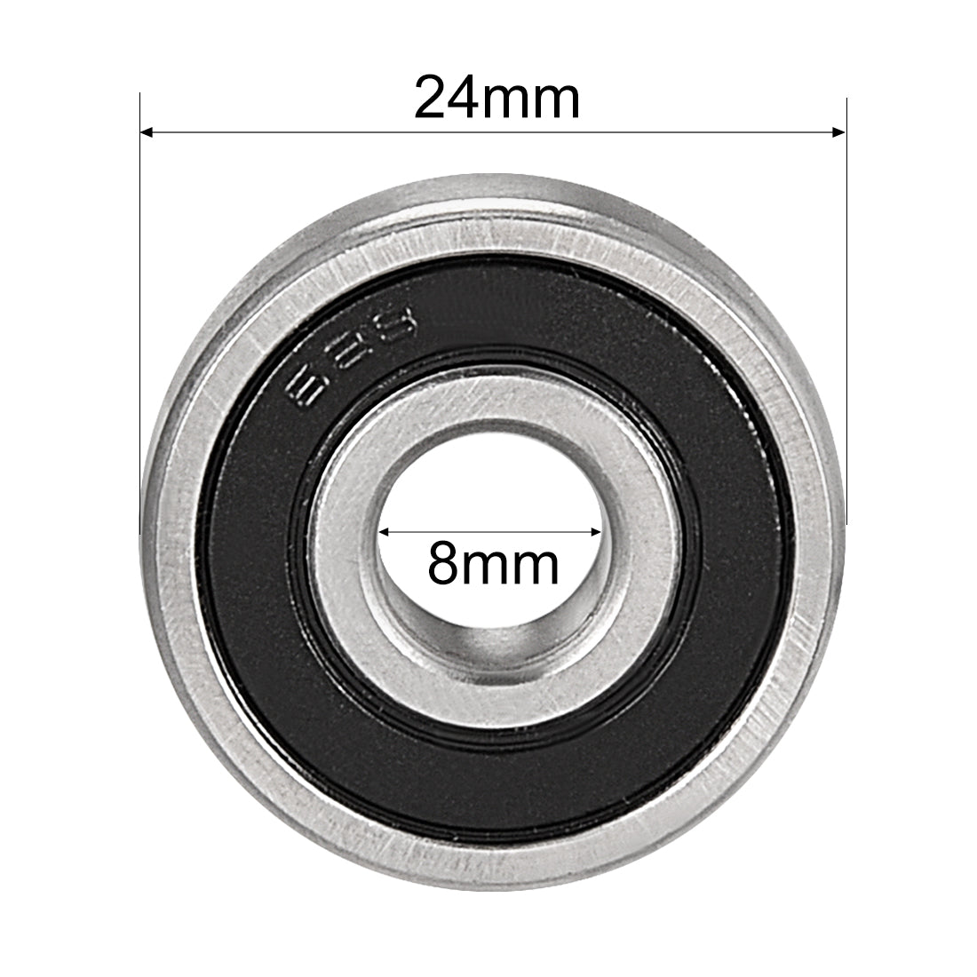 uxcell Uxcell Deep Groove Ball Bearings Metric Double Sealed Chrome Steel Z1