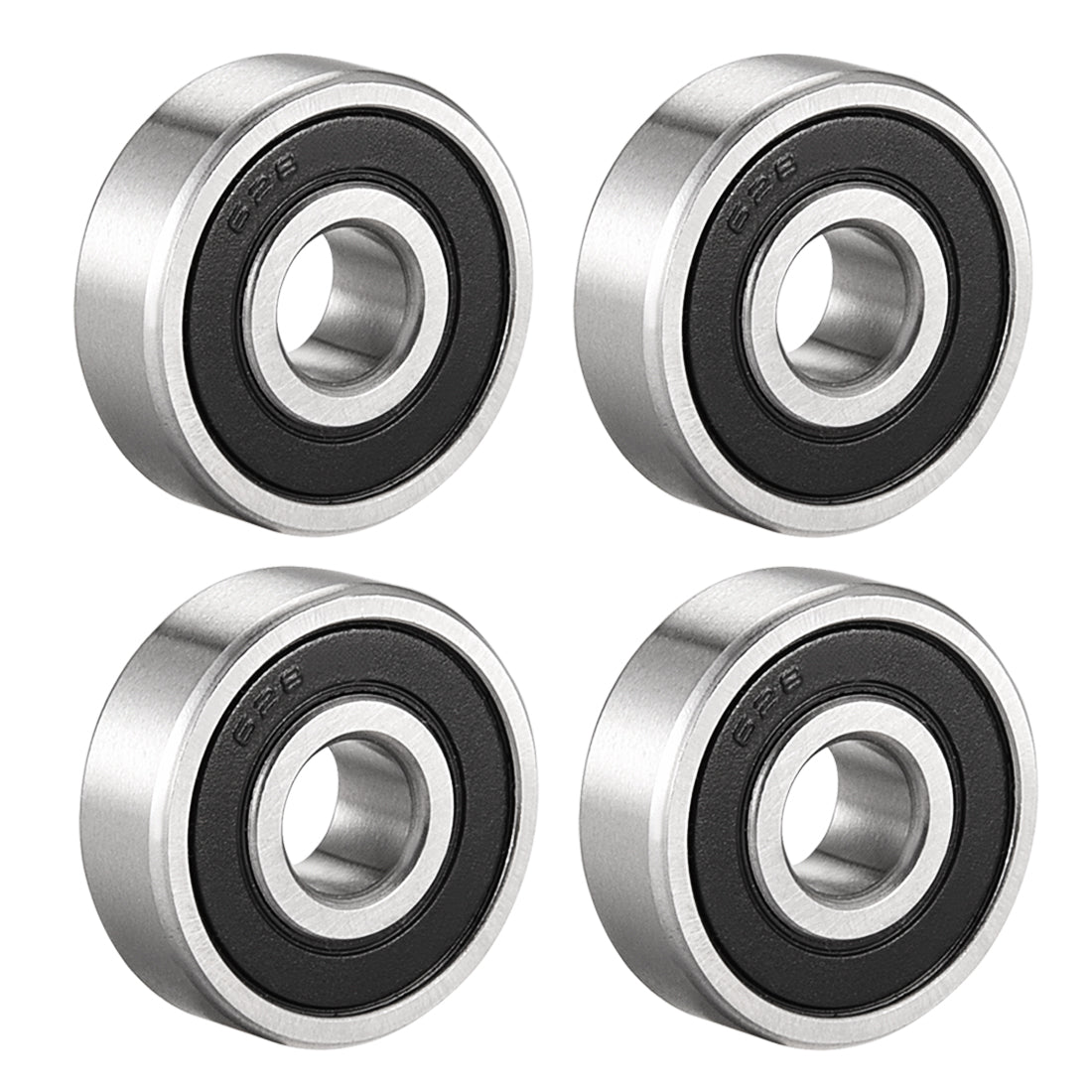 uxcell Uxcell Deep Groove Ball Bearings Metric Double Sealed Chrome Steel Z1