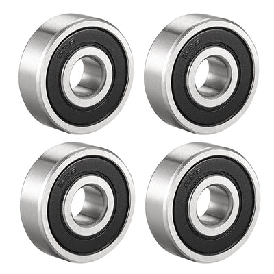 Harfington Uxcell Deep Groove Ball Bearings Metric Double Sealed Chrome Steel Z1