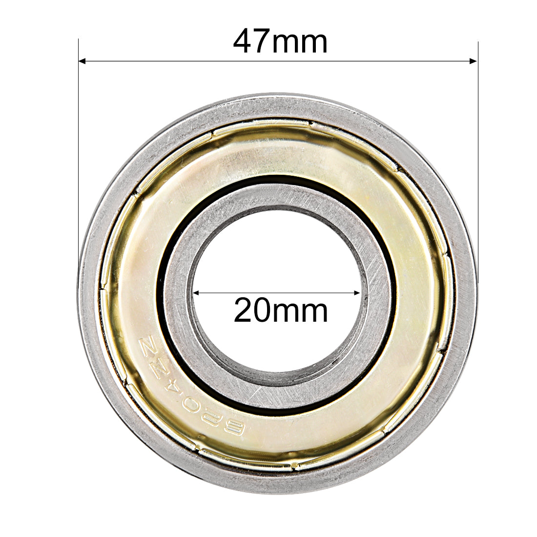 uxcell Uxcell Deep Groove Ball Bearings Metric Double Shielded Carbon Steel Bearings