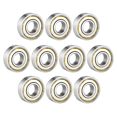 Harfington Uxcell Deep Groove Ball Bearings Metric Double Shielded Carbon Steel Bearings