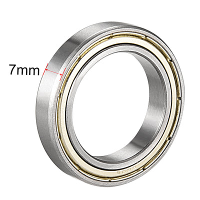 Harfington Uxcell Deep Groove Ball Bearings Metric Double Shielded Carbon Steel Bearing