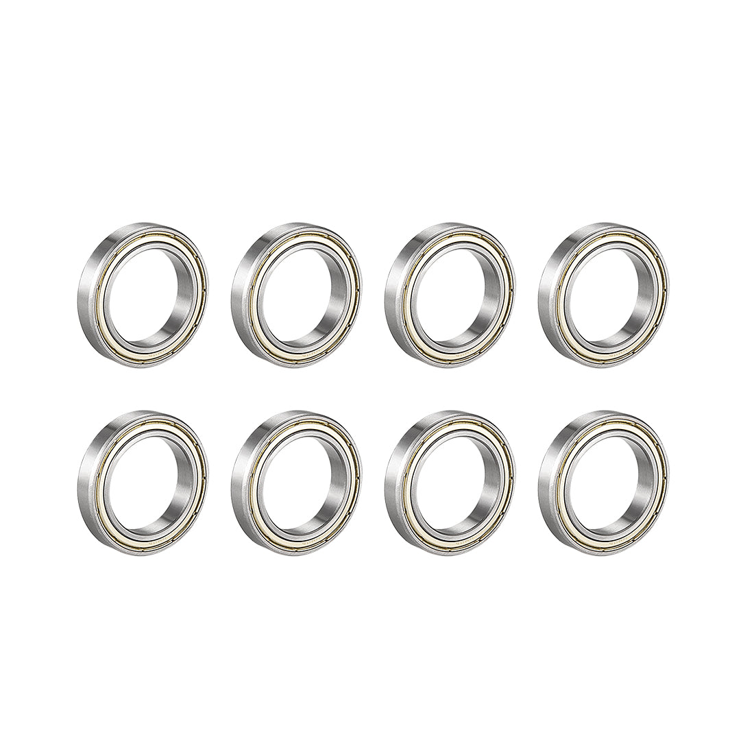 uxcell Uxcell Deep Groove Ball Bearings Metric Double Shielded Carbon Steel Bearing