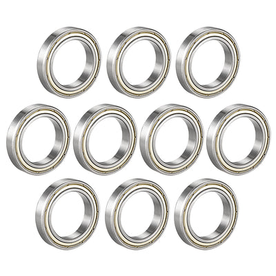 Harfington Uxcell Deep Groove Ball Bearings Metric Double Shielded Carbon Steel