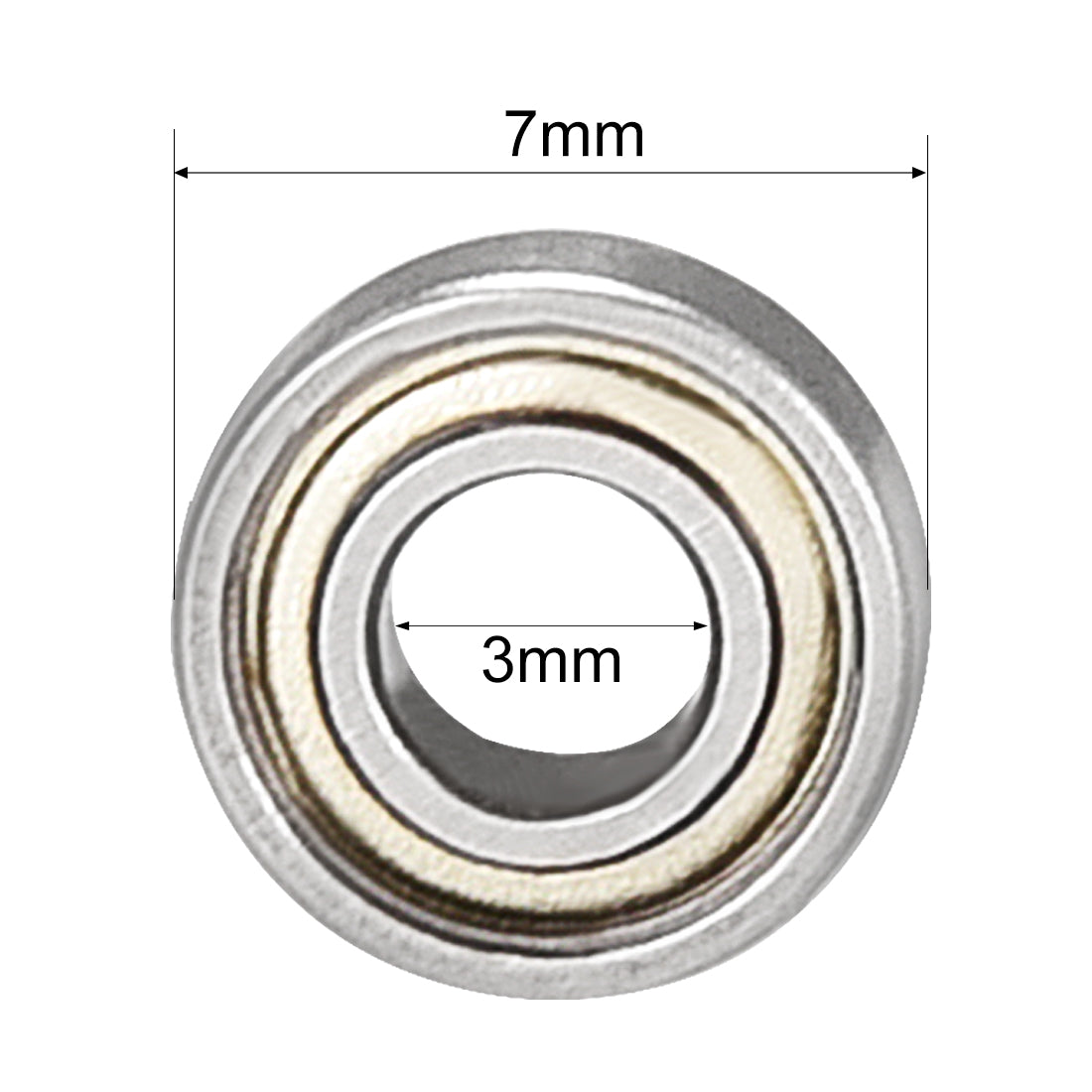 uxcell Uxcell Deep Groove Ball Bearings Metric Double Shielded Carbon Steel Bearings