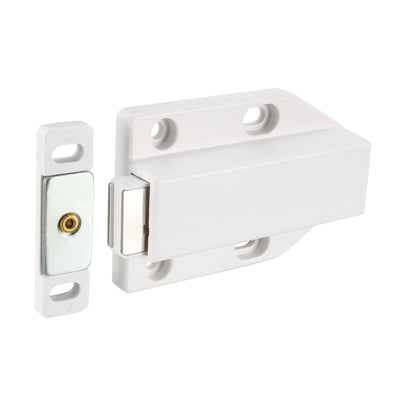 uxcell Uxcell Magnetic Touch Catch Latch Push To Open ABS White For Large Door