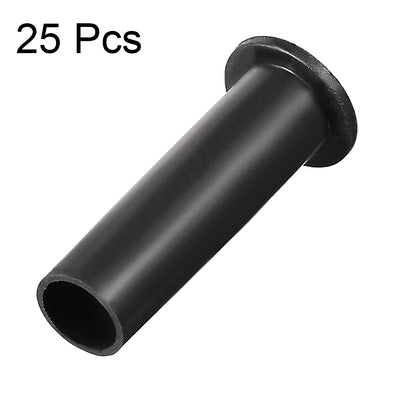 Harfington Uxcell 25 Pcs PVC Strain Relief Cord Boot Protector Cable Sleeve Hose 54mm Long Black