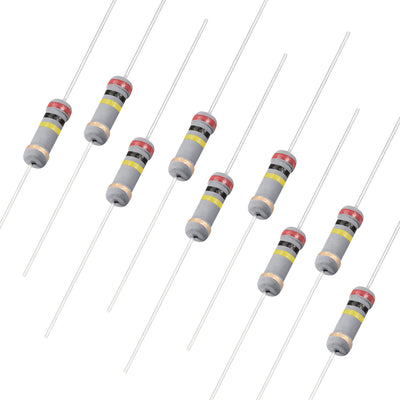 uxcell Uxcell 100pcs Carbon Film Resistors 270 Ohm 1W 5%Tolerances 4 Color Bands