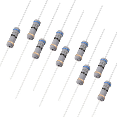 uxcell Uxcell 100pcs 1W 68 Ohm Carbon Film Resistor 5% Tolerance 4 Color Bands