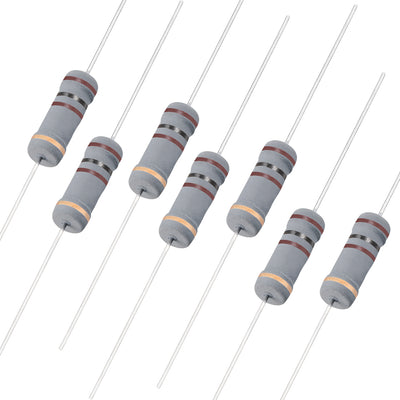 uxcell Uxcell 50pcs Carbon Film Resistors 100 Ohm 2W 5%Tolerances 4 Color Bands