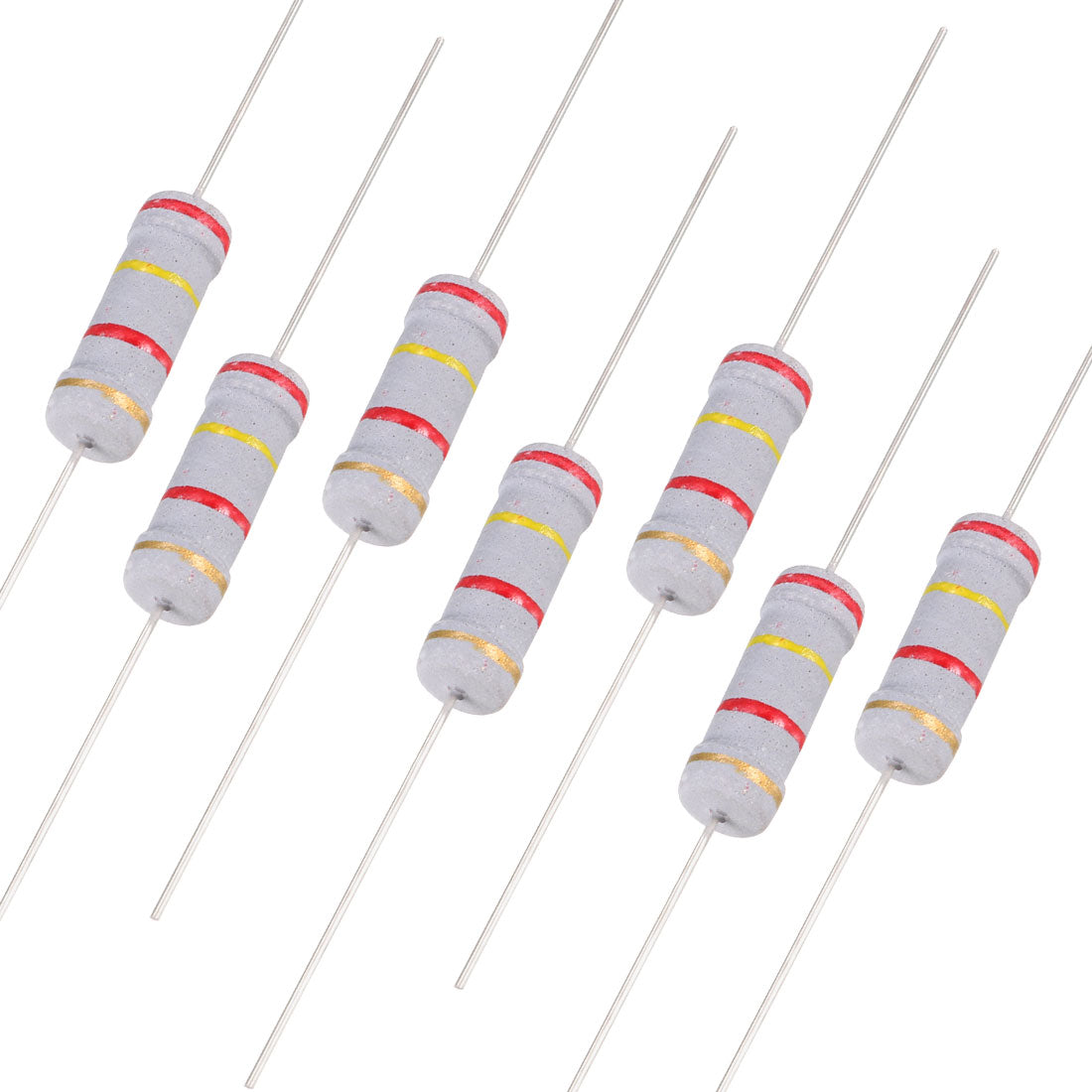 uxcell Uxcell 200pcs 2W 2.4K Ohm Carbon Film Resistor 5% Tolerance 4 Color Bands