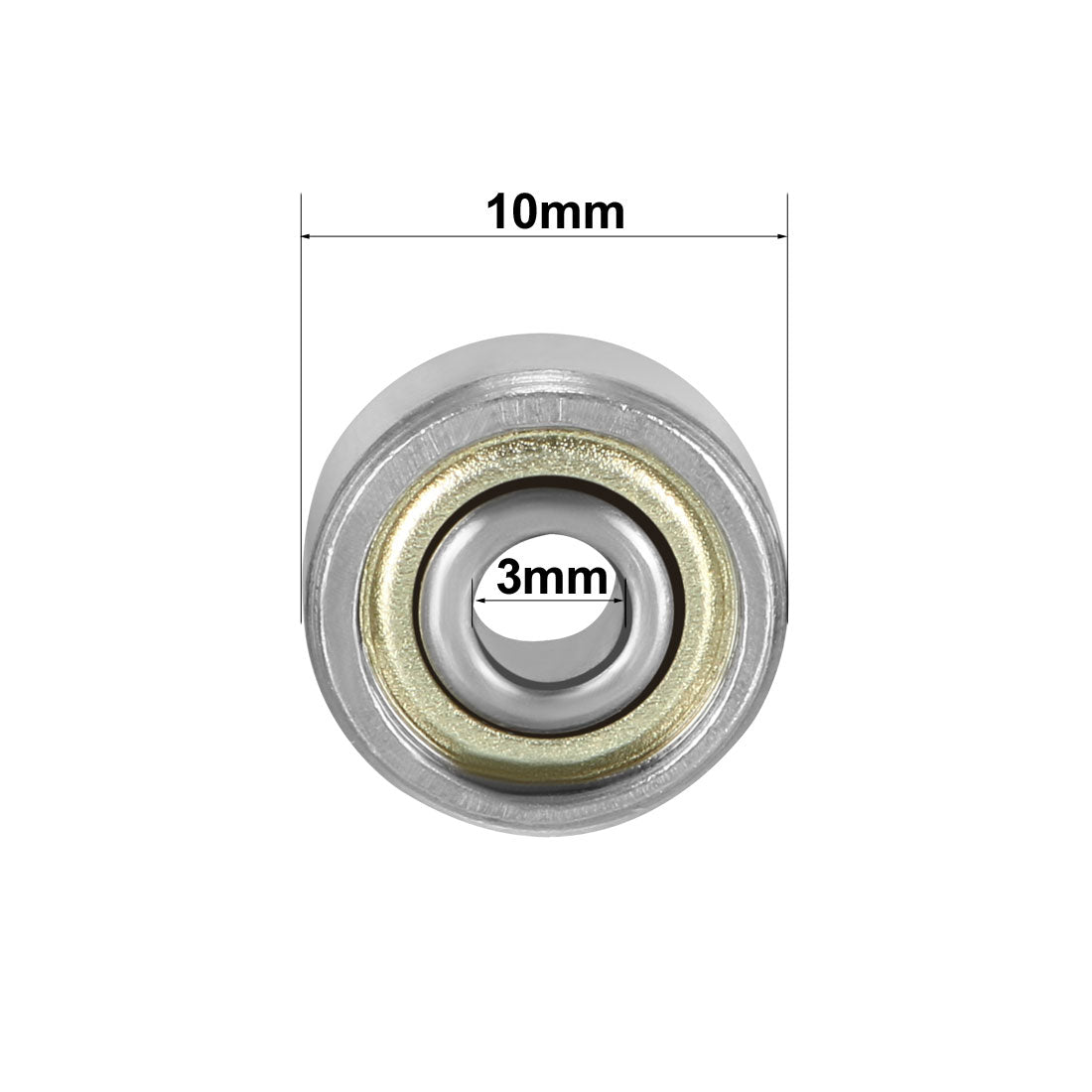 uxcell Uxcell Deep Groove Ball Bearings Metric Double Shield Carbon Steel