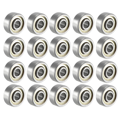 Harfington Uxcell Deep Groove Ball Bearings Metric Double Shield Carbon Steel