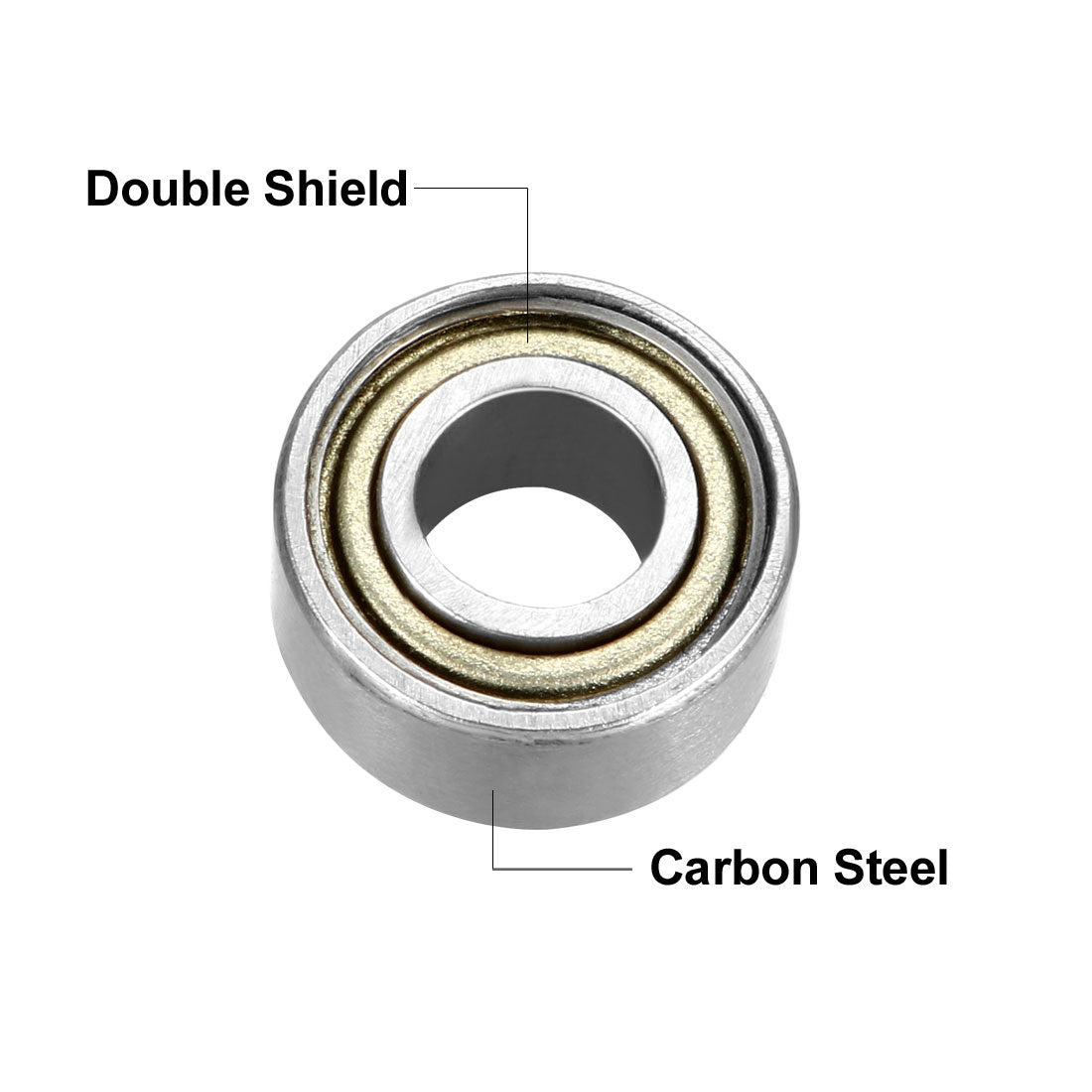 uxcell Uxcell Deep Groove Ball Bearings Metric Double Shielded Carbon Steel Bearings